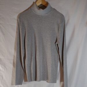 River Island Gray Ribbed Turtleneck Sweater for Men Size M